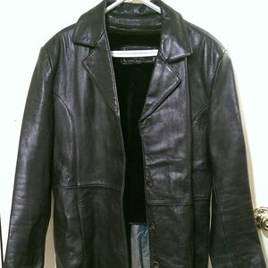 Ambition New York Men's Leather Jacket with Vest